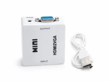 Конвертер VGA в HDMI з аудіо 1080P | Адаптер VGA-HDMI для монітора та телевізора