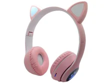 Недорогі Bluetooth‑навушники з котячими вушками та підсвіткою — стиль і комфорт | RIZNEVDIM