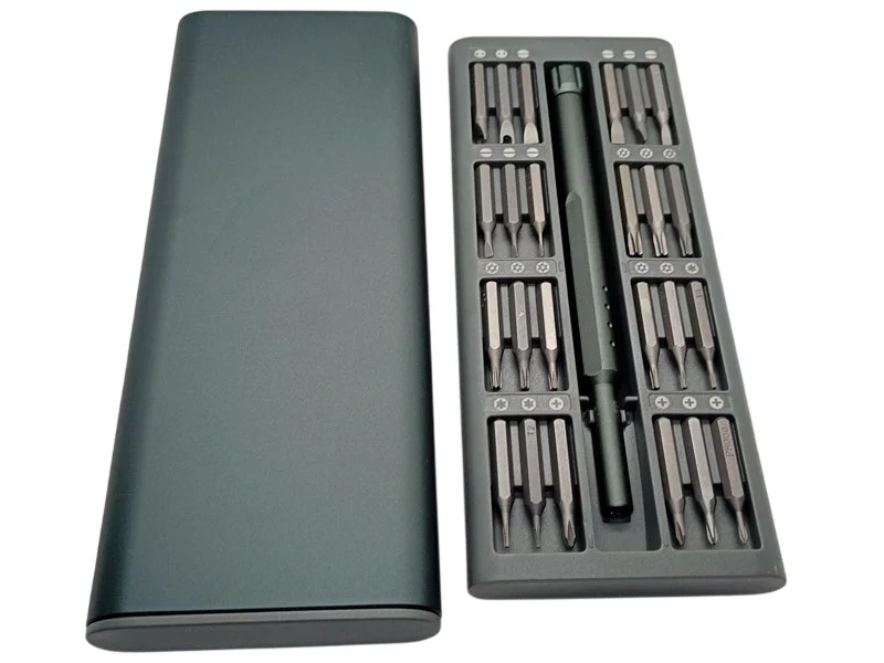 Отвёртка с 48 битами в металлическом футляре — купить набор для ремонта электроники | RIZNEVDIM