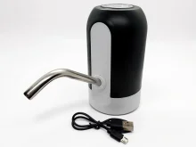 Електрична помпа для пляшки води USB акумуляторна – зручний диспенсер для дому та дачі | RIZNEVDIM