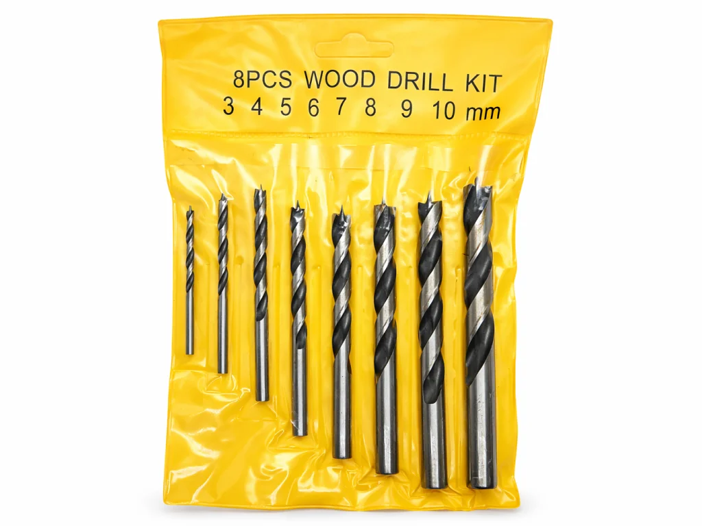 Свердло для дриля по дереву в наборі 8 шт (3–10 мм)
