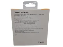 Адаптер живлення (зарядний пристрій) 35W з виходами USB-C та USB-A (з Power Delivery)