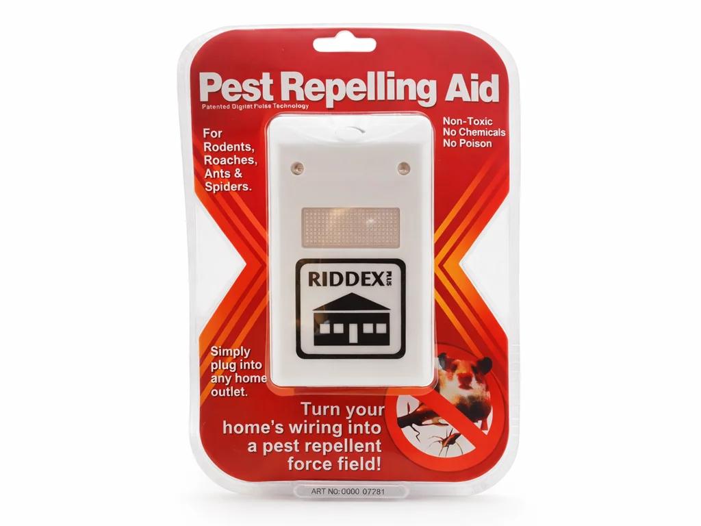 Ультразвуковой отпугиватель грызунов и насекомых RIDDEX – защита дома от мышей, крыс и тараканов