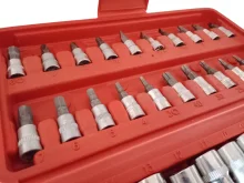 Набір інструментів KRAFFTEC 46 предметів (набір головок та біт 1/4")