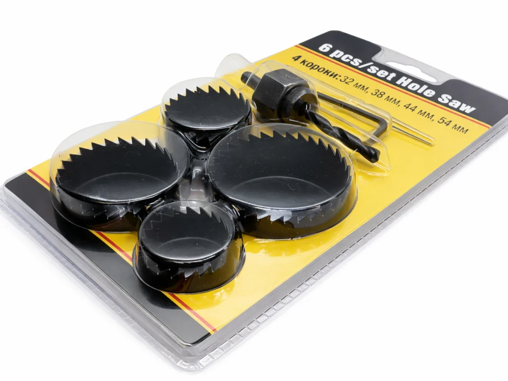 40739 Кільцеві пилки по дереву з вуглецю. сталі 6шт на наб.(3,2-3,8-4,4-5,4)см №KS-6-1 (100)