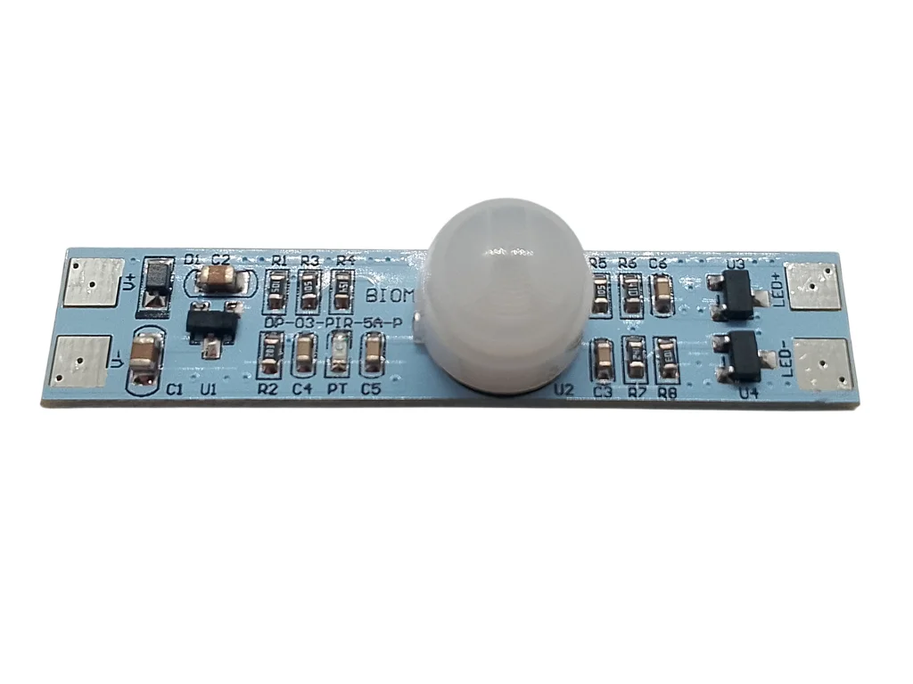 Датчик руху PIR 12V 5A для LED стрічки з фотодатчиком — авто вмикання в темряві