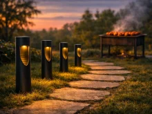 Вуличні садові світильники (стовпчики-2) на сонячних батареях Garden Light 2