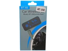 Bluetooth ресивер BT-X6 для колонок и авто | Беспроводной AUX адаптер