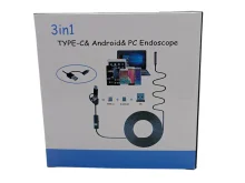 Ендоскоп USB для Android та ПК з гнучким кабелем і LED підсвіткою, 7 мм.