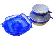 Силиконовые крышки Silicon Cap (набор 6 шт) | Универсальные эластичные крышки для посуды