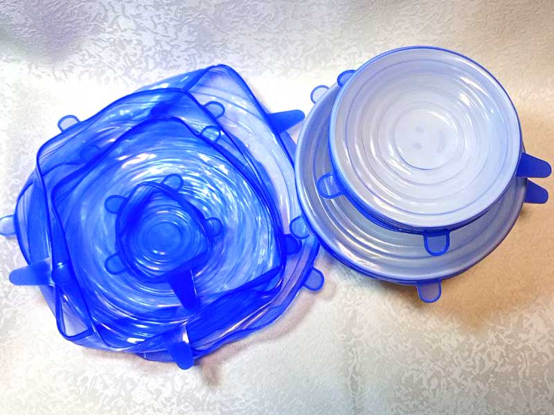 Силиконовые крышки Silicon Cap (набор 6 шт) | Универсальные эластичные крышки для посуды