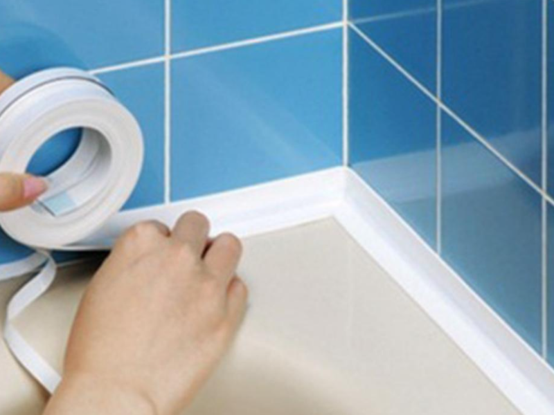 Бордюрная лента-изолятор 3 м для кухни и ванной | Влагостойкая клейкая лента RIZNEVDIM