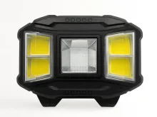 Налобный фонарь на аккумуляторе 18650 HC 617 COB с сенсором и режимом RED/BLUE WARNING