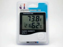 Цифровий термометр-гігрометр HTC-1 для кухні та дому