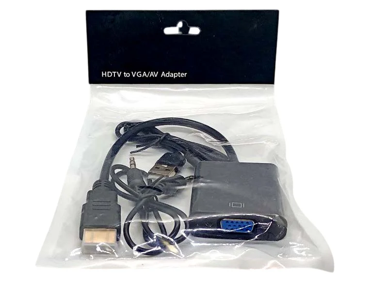 Конвертер HDMI to VGA + Audio GT — Преобразователь с HDMI на VGA с аудио | Купить