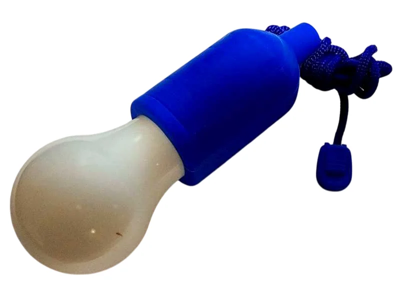 Фонарик-лампочка – LED лампа на шнурке, питание от 3 батареек AAA