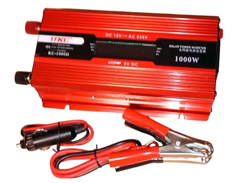Инвертор 1кВт 1000Вт (12В → 220В) с LCD дисплеем купить с доставкой