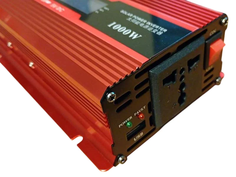 Инвертор 1кВт 1000Вт (12В → 220В) с LCD дисплеем купить с доставкой