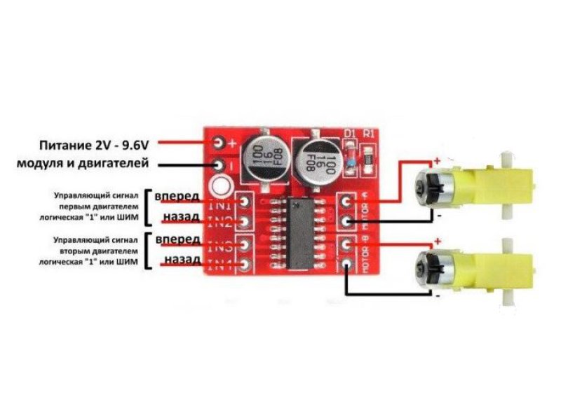 Модуль mini-L298N