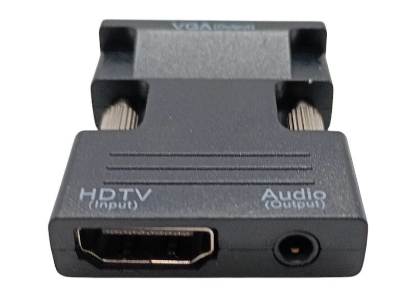 Конвертер HDMI-VGA OUT — адаптер HDMI в VGA с аудио, Plug&Play