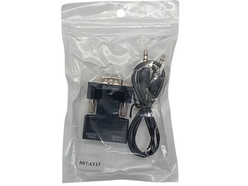 Конвертер HDMI-VGA OUT — адаптер HDMI в VGA с аудио, Plug&Play