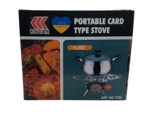 Газовая туристическая плита с пьезоподжигом, под цанговый баллон 220 г