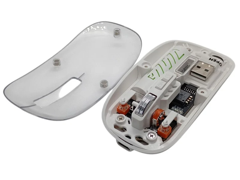 Купити бездротову мишку в прозорому корпусі Bluetooth 5.0 | Акумуляторна миша Type‑C