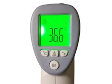 Бесконтактный инфракрасный термометр / пирометр для тела и поверхностей