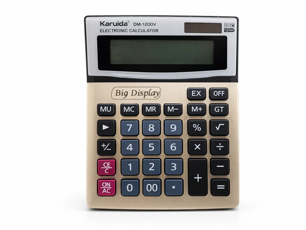 Настольный калькулятор DM-1200V 12-разрядный с большим дисплеем